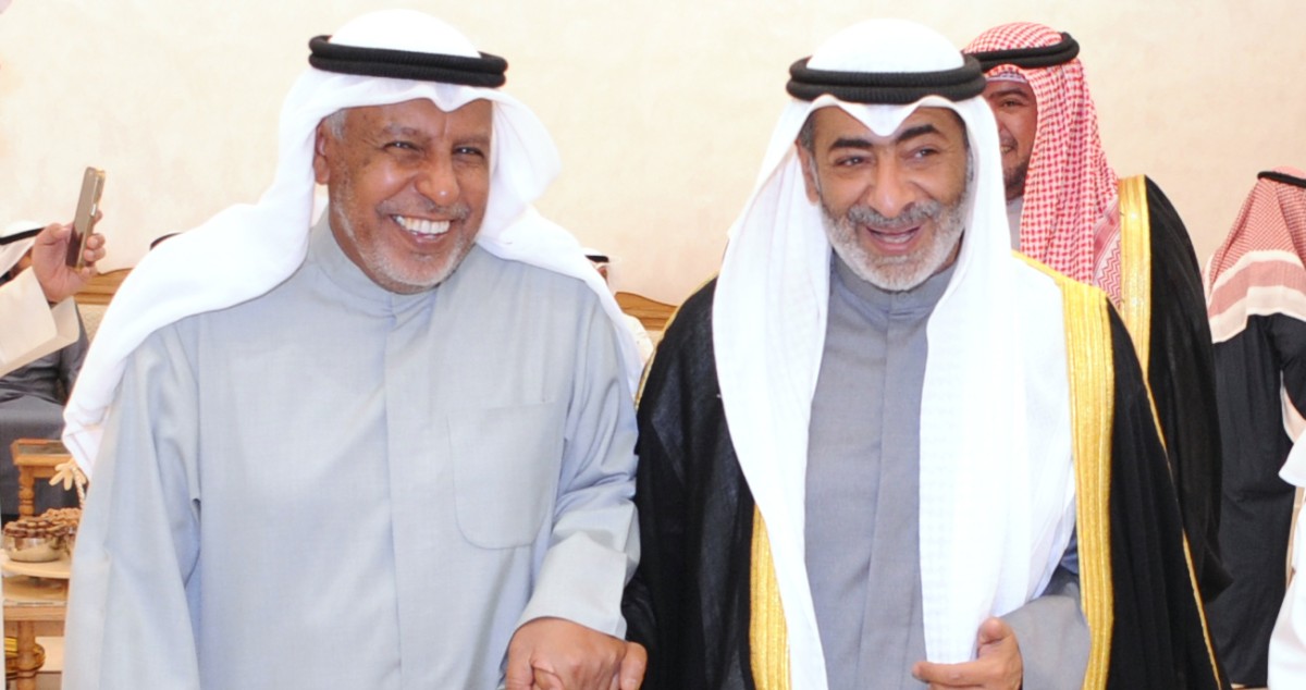 ديوان  علي الجسار يستقبل المهنئين في النزهة