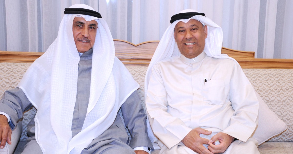 ديوان  علي الجسار يستقبل المهنئين في النزهة