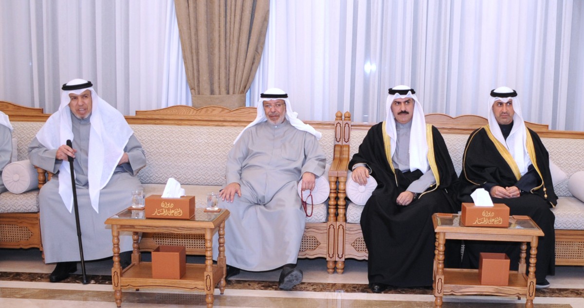 ديوان  علي الجسار يستقبل المهنئين في النزهة