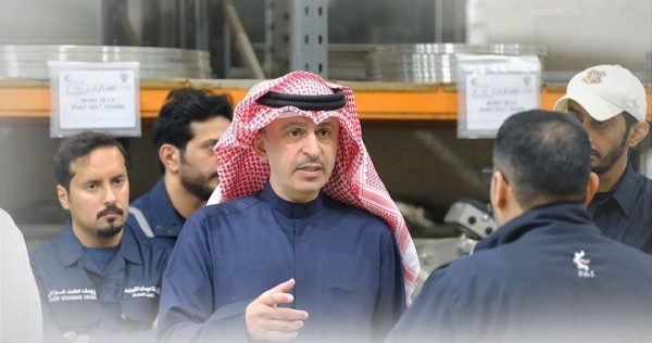 زيارة وزير التجارة لمنطقة الشعيبة الصناعية لتفقد الجاهزية التشغيلية