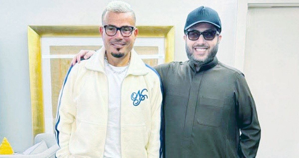 تركي آل الشيخ يزور منزلي عمرو دياب وأنغام