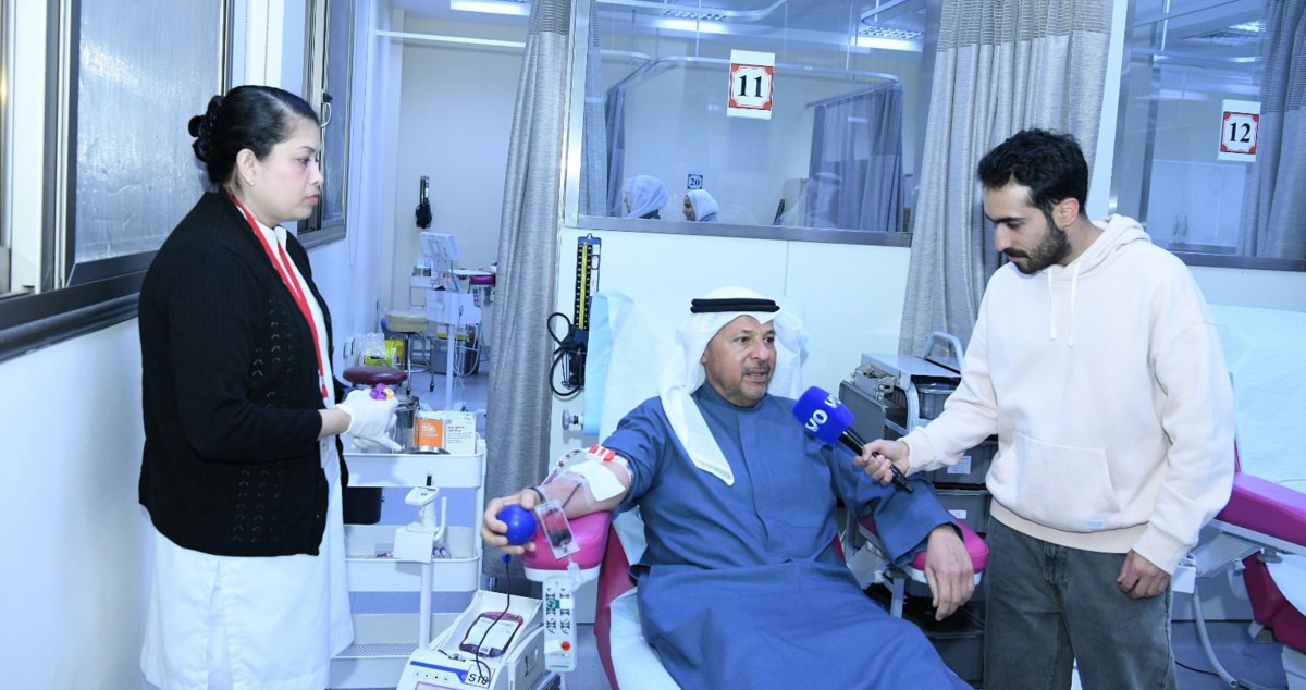 محافظ الفروانية يشارك في دعم المخزون الاستراتيجي لبنك الدم