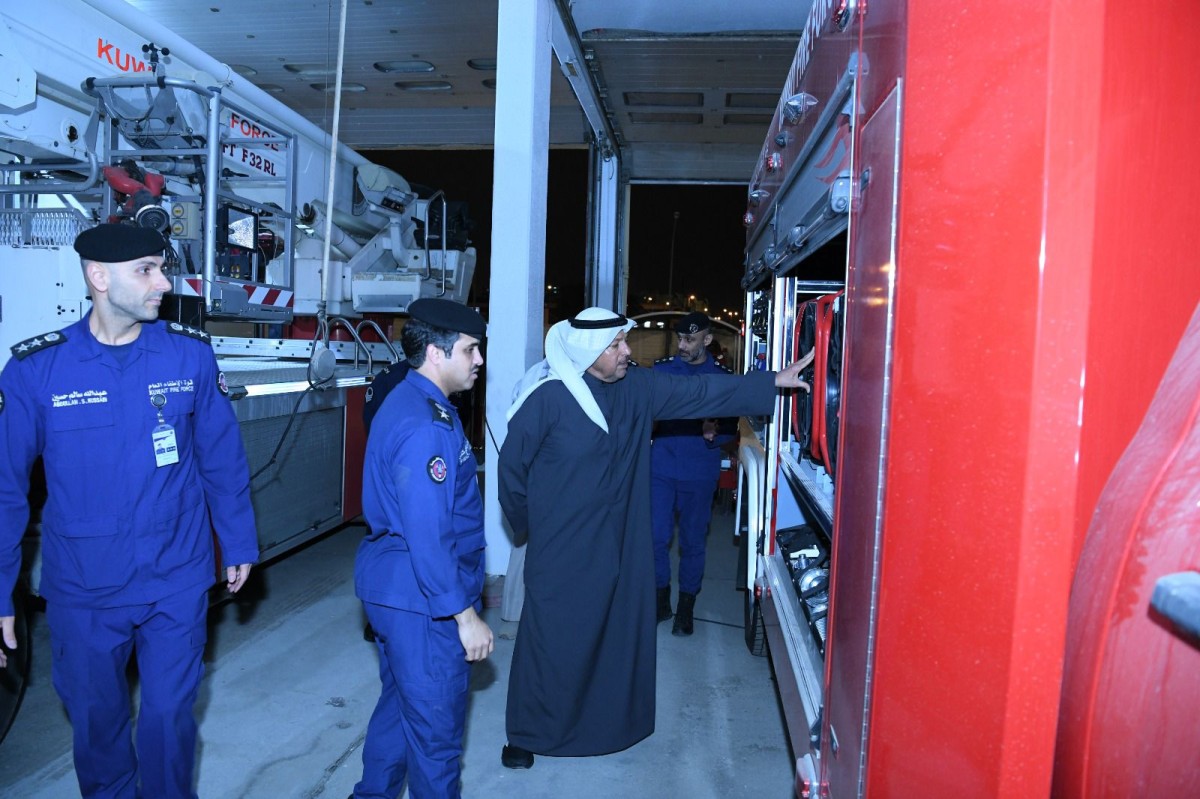 محافظ الفروانية: رجال الإطفاء خط الدفاع الأول لحماية الأرواح والممتلكات