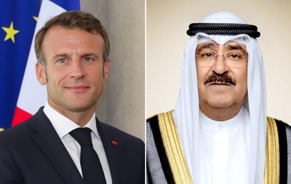 الرئيس الفرنسي ماكرون يؤكد الدعم للكويت في مكالمة مع الأمير