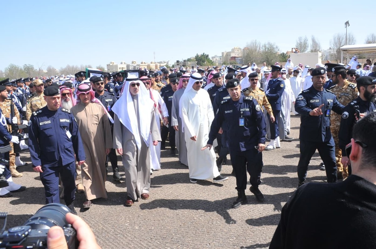 الكويت تشيّع شهيدي الواجب المقدم ركن عبدالله الشراح والرائد فهد المجمد