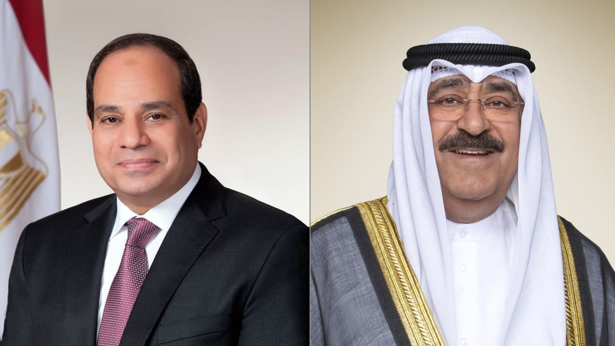 سمو الأمير يتلقى اتصالاً هاتفياً من الرئيس المصري