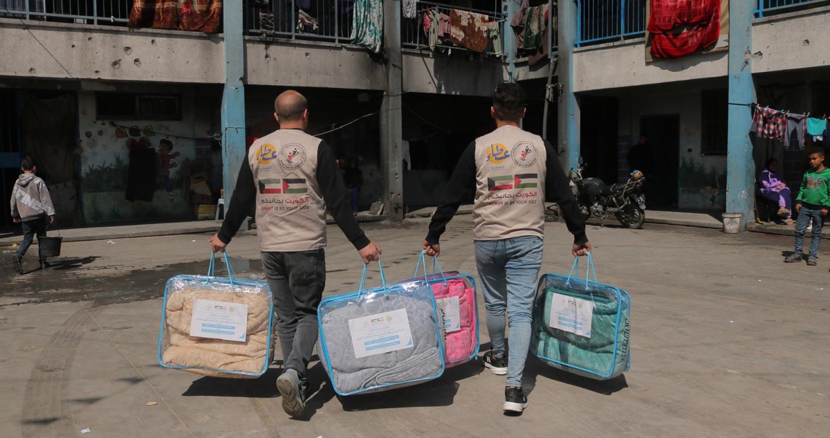 'عطاء' تواصل إغاثة أهل غزة بدعم من وقف عيسى العثمان