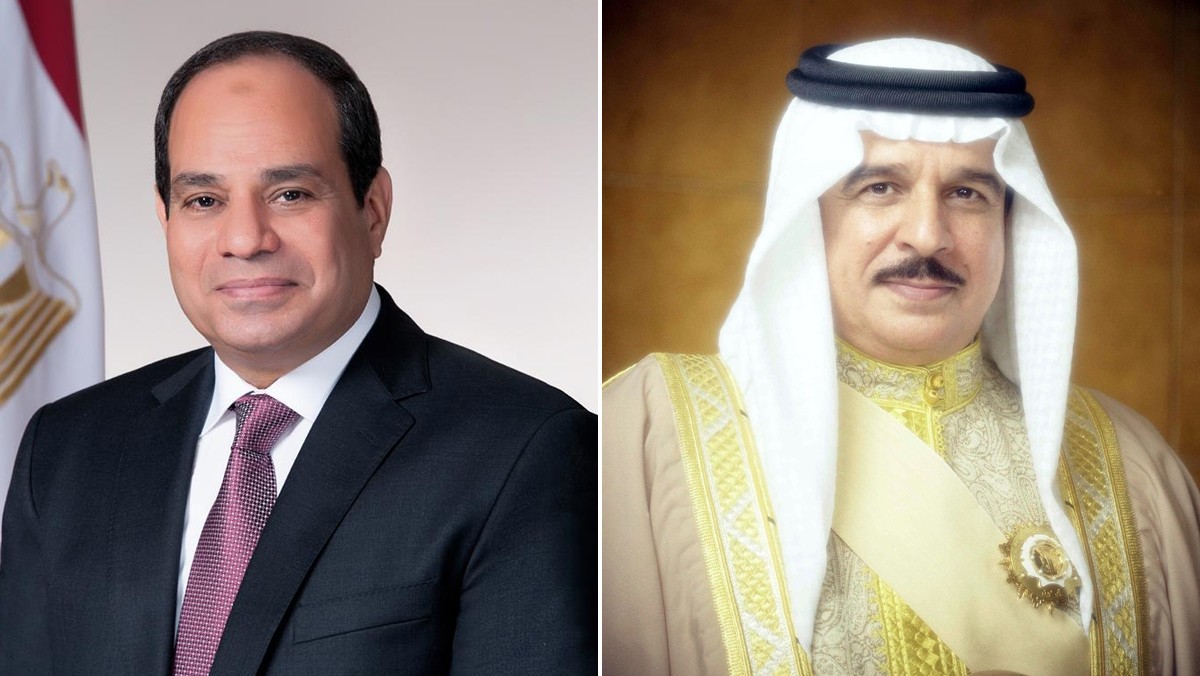 ملك البحرين والرئيس المصري: حماية الممرات البحرية مسؤولية دولية مشتركة تتطلب تعاون الجميع