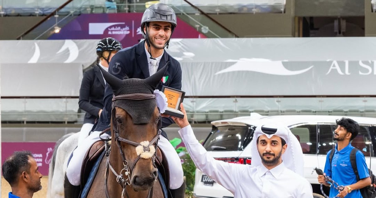 فارسان كويتيان يحققان المركز الثالث في منافسات كأس الشقب للفروسية بقطر
