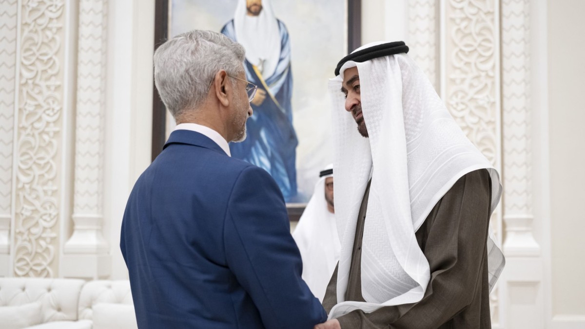 رئيس الإمارات يبحث مع وزير خارجية الهند يبحثان تعزيز الشراكة والتطورات الإقليمية