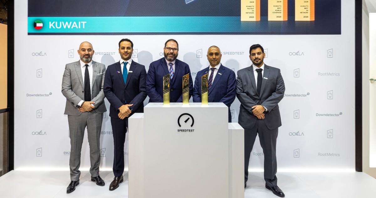 'زين'... 'أسرع شبكة 5G' و'أفضل شبكة 5G' و'أفضل تغطية بالكويت'
