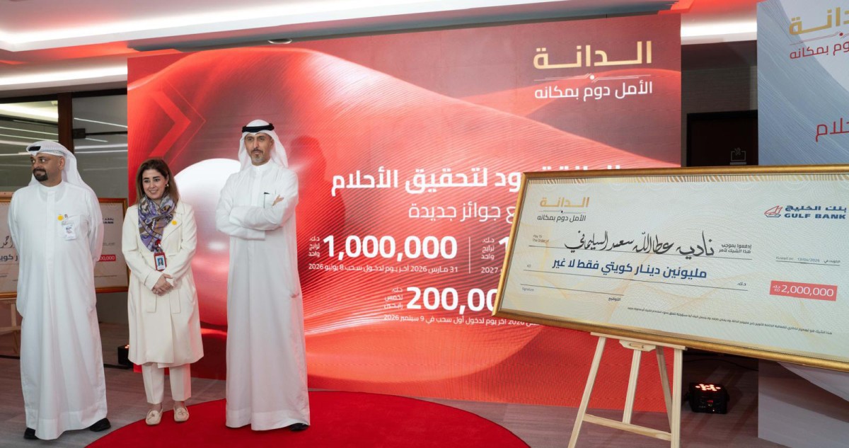 بنك الخليج يعود إلى صناعة المليونيرات... ويعلن 272 فائزاً في السحوبات المؤجلة لعام 2025