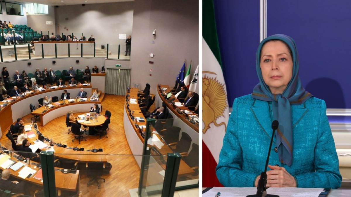 مريم رجوي أمام مجلس 039;ماركي039; الإيطالي: تغيير النظام بيد الشعب هو الحل للأزمة الإيرانية 