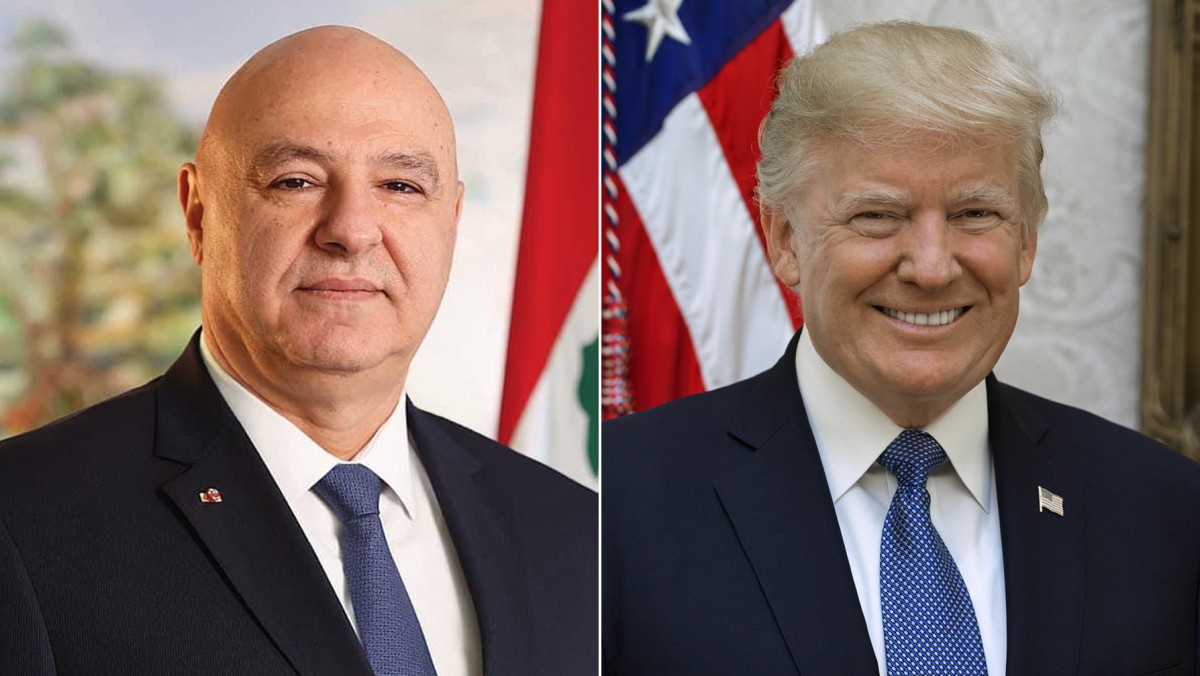 عون يبحث مع ترامب وقف إطلاق النار في لبنان