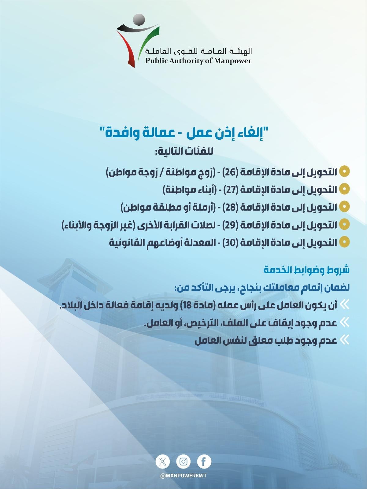 &laquo;القوى العاملة&raquo;: إطلاق خدمات إلكترونية جديدة عبر &laquo;أسهل&raquo; لتسهيل إجراءات إذن العمل