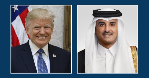أمير قطر يبحث والرئيس الأميركي مستجدات وقف إطلاق النار مع إيران وتداعيات الأوضاع على أمن الملاحة البحرية