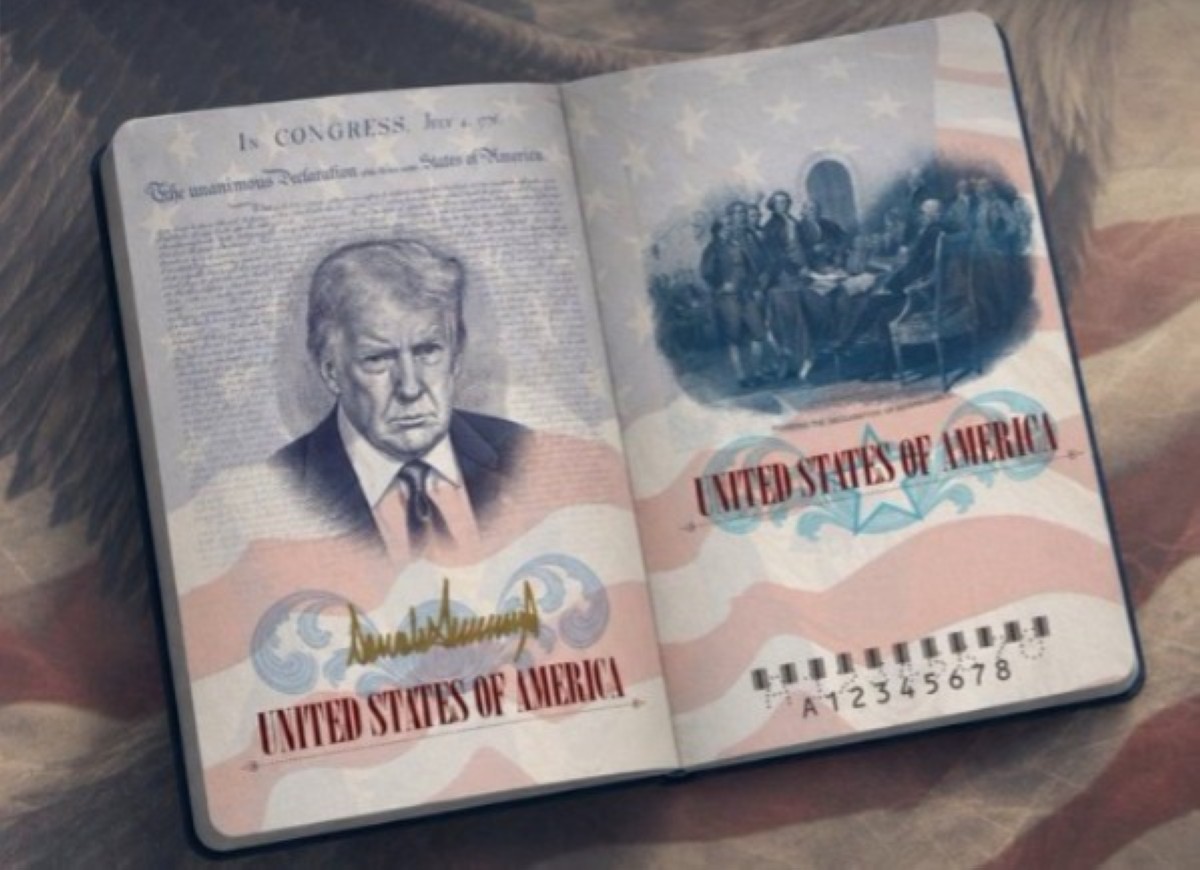 صورة ترامب على جوازات السفر الأميركية 