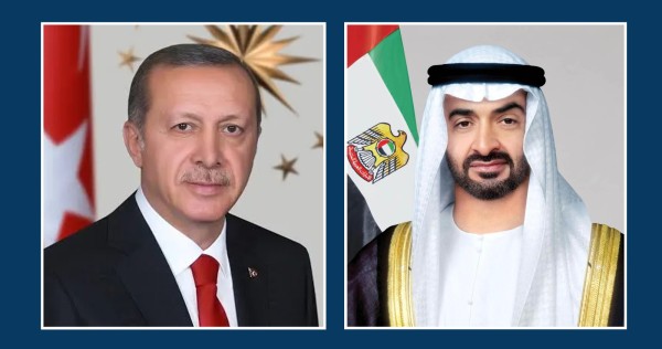 الرئيسان الإماراتي والتركي يبحثان العلاقات الثنائية وتطورات الأوضاع في المنطقة