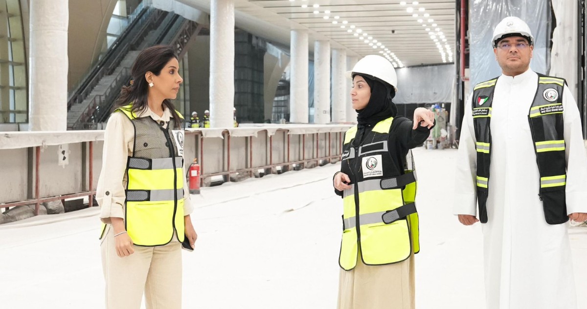 وزيرة 'الأشغال' تتفقد مشروع مبنى الركاب الجديد T2 في مطار الكويت الدولي