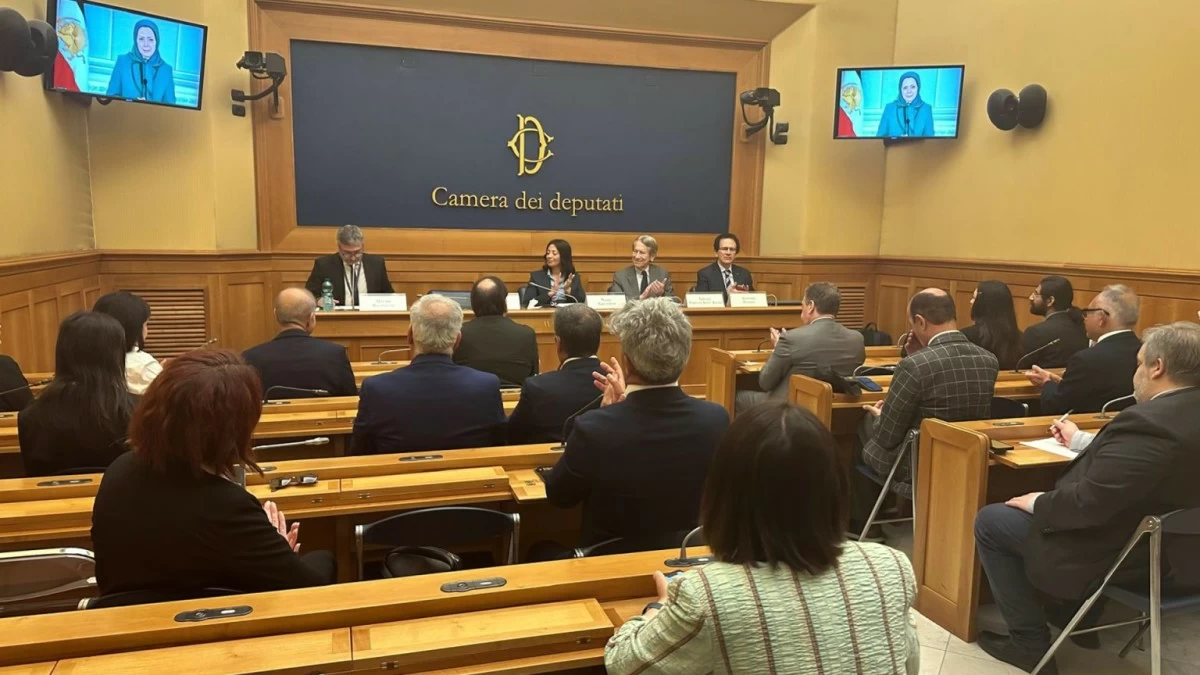 مؤتمر في البرلمان الإيطالي لدعم حقوق الإنسان في إيران وإدانة الإعدامات