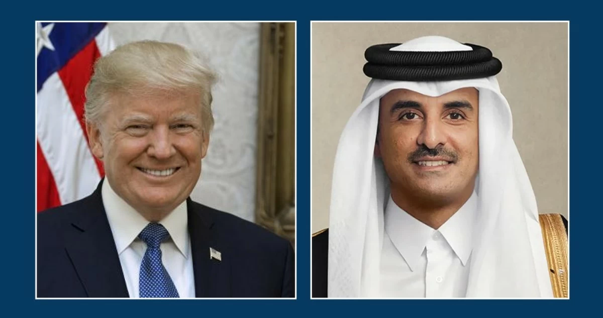 أمير قطر يبحث مع الرئيس الأميركي مستجدات المنطقة وجهود خفض التصعيد