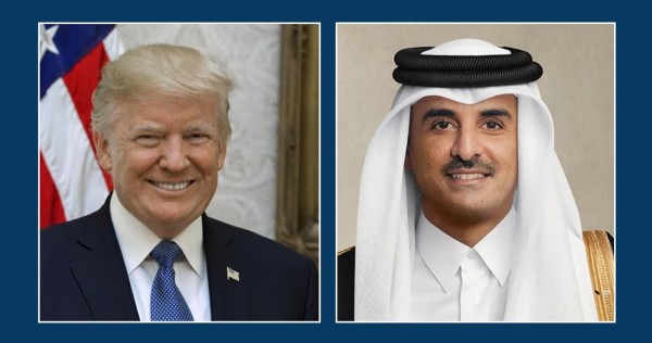 أمير قطر يبحث مع الرئيس الأميركي مستجدات المنطقة وجهود خفض التصعيد