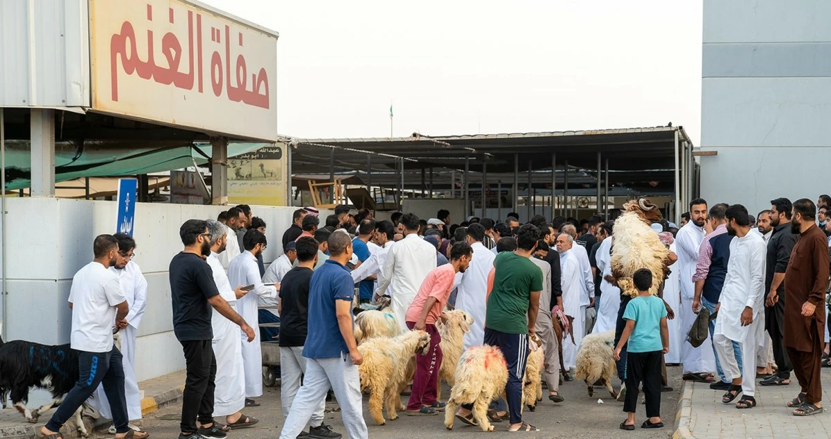 تعظيماً لشعائر الله... بدء نحر الأضاحي في الكويت عقب صلاة العيد