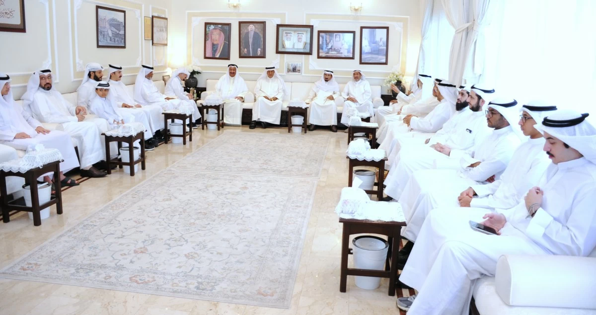 ديوان الدغيشم استقبل المهنئين... عساكم من عواده