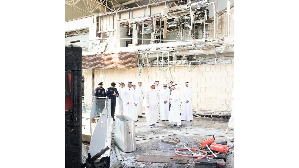 رئيس الوزراء يتفقد مبنى 'T1' في المطار بعد العدوان الإيراني الآثم