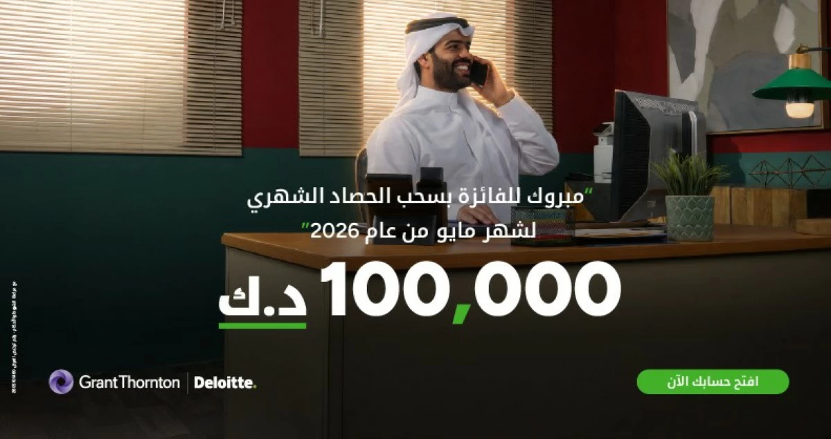 بيت التمويل الكويتي يعلن فائزي 'الحصاد' و'الرابح' الشهرية