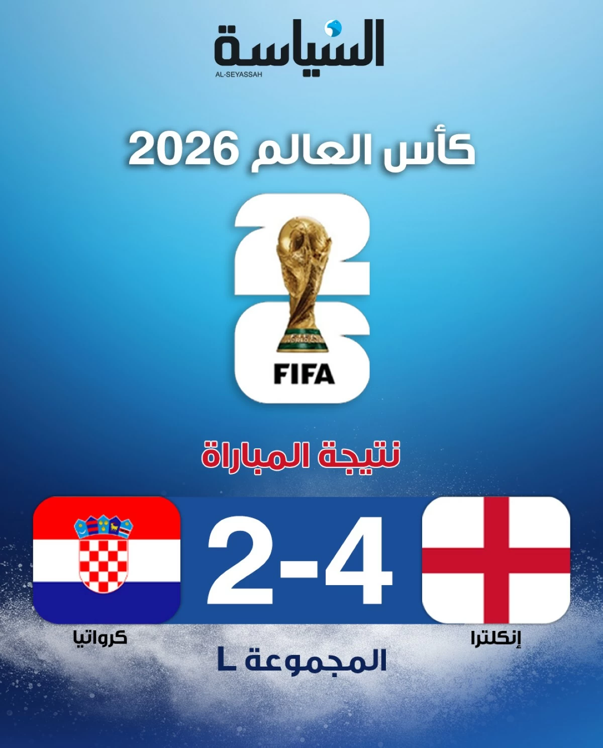 كأس العالم 2026&hellip; إنكلترا تضرب كرواتيا برباعية