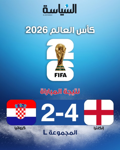 كأس العالم 2026… إنكلترا تضرب كرواتيا برباعية