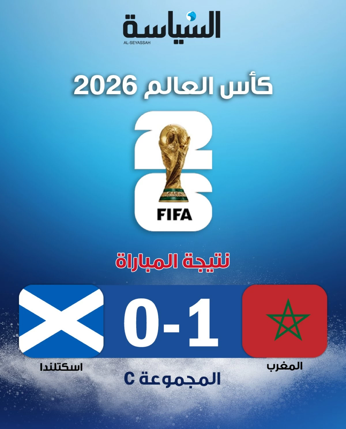 المغرب يقتنص فوزاً ثميناً على إسكتلندا ويقترب من دور الـ32 في المونديال 