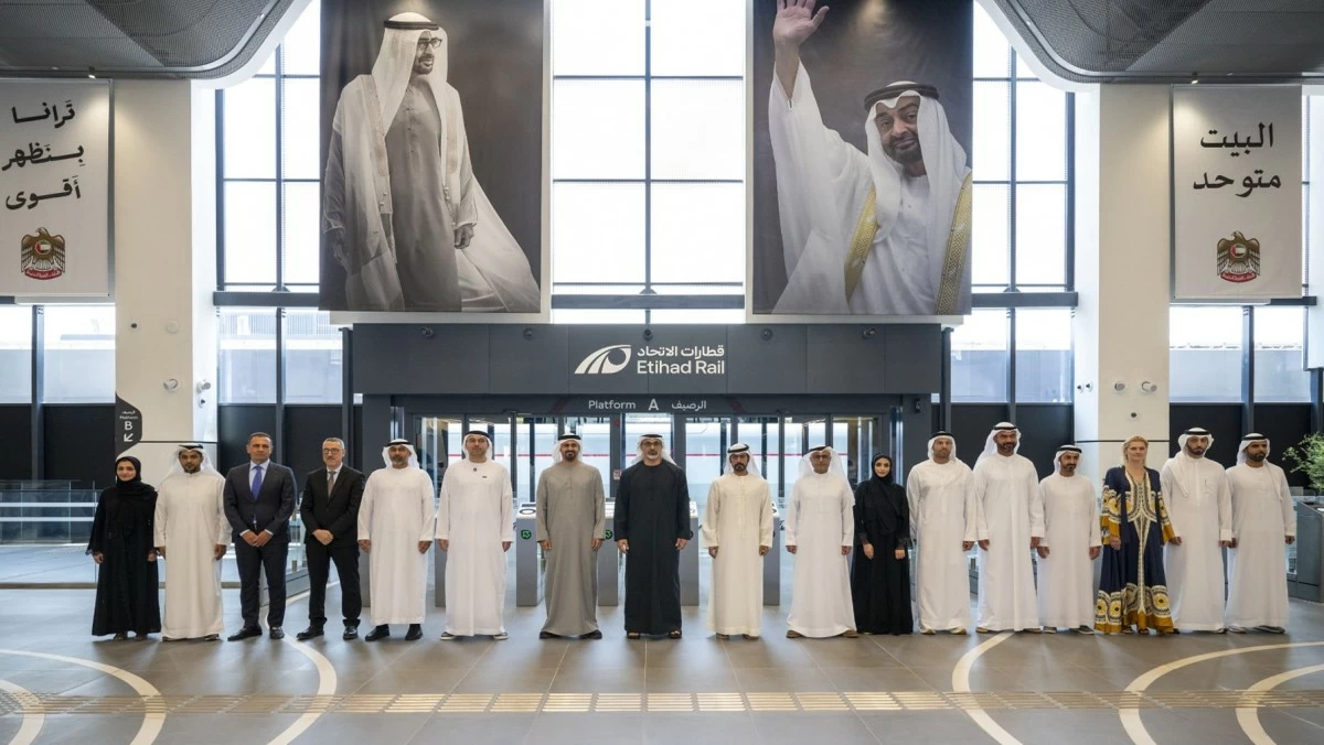 أبوظبي تدشّن محطة للسكك الحديدية... وأول قطار ركاب ينطلق نهاية يونيو الجاري