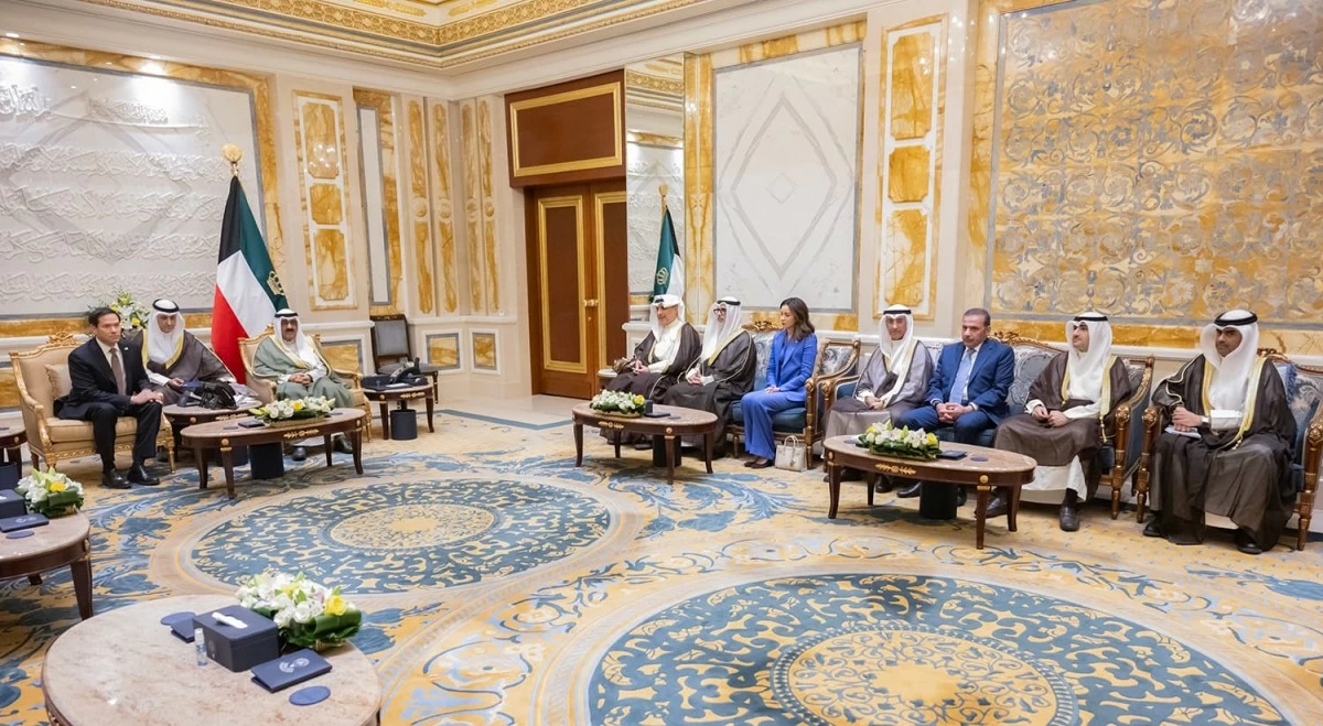 سمو الأمير يستقبل وزير الخارجية الأميركي بمناسبة زيارته الرسمية للبلاد
