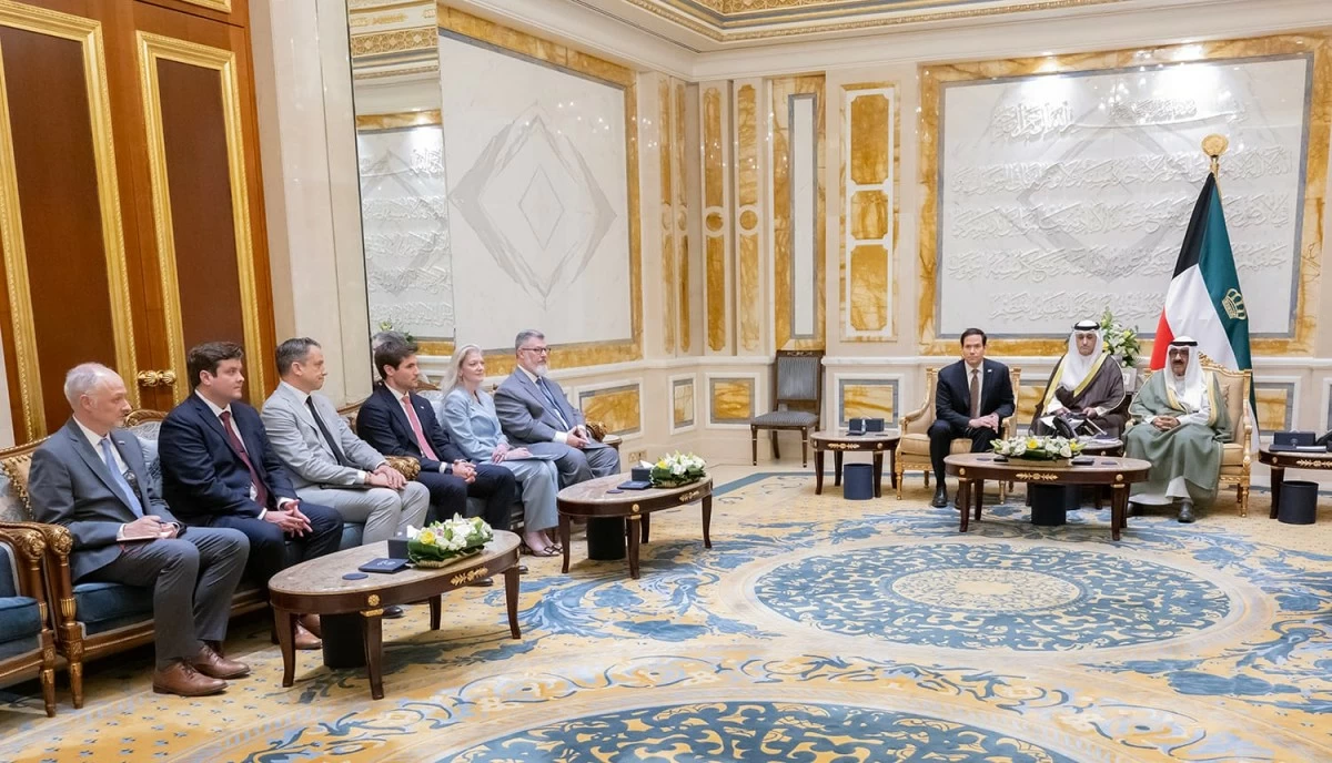 سمو الأمير يستقبل وزير الخارجية الأميركي بمناسبة زيارته الرسمية للبلاد