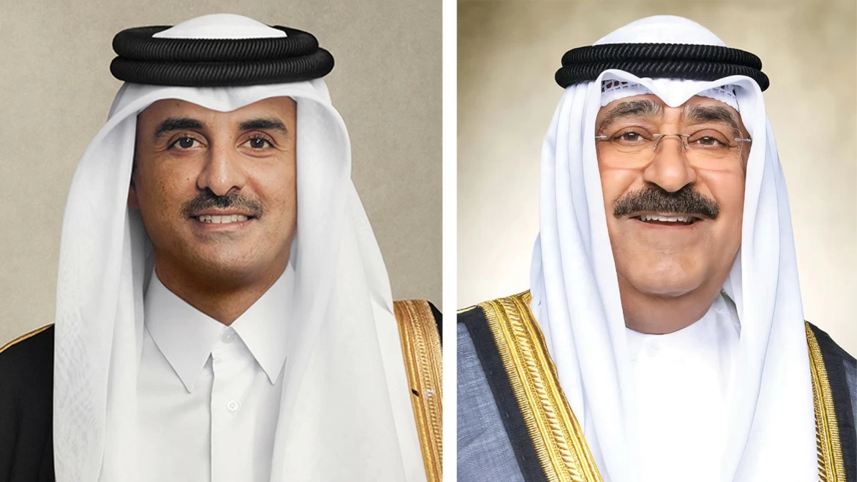 سمو الأمير يهنئ أمير دولة قطر بالذكرى الـ13 لتوليه مقاليد الحكم