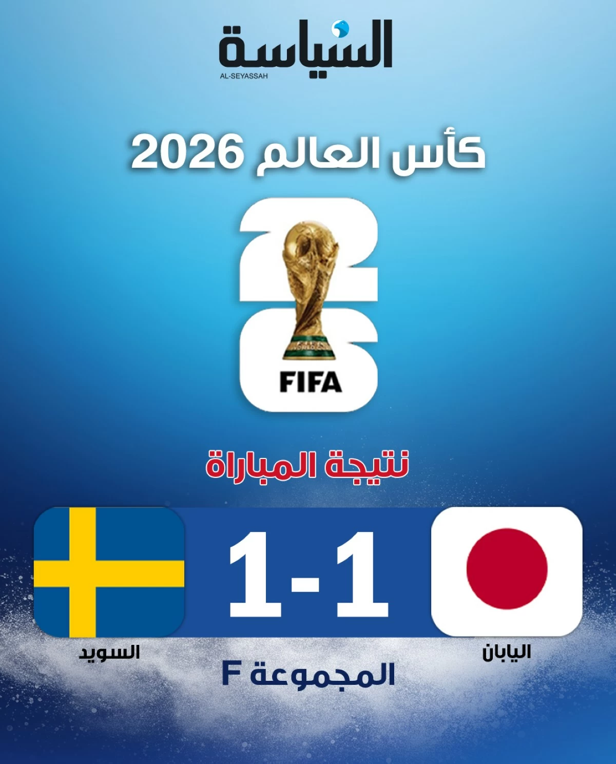 تعادل بطعم التأهل... اليابان والسويد تعبران إلى دور الـ32 