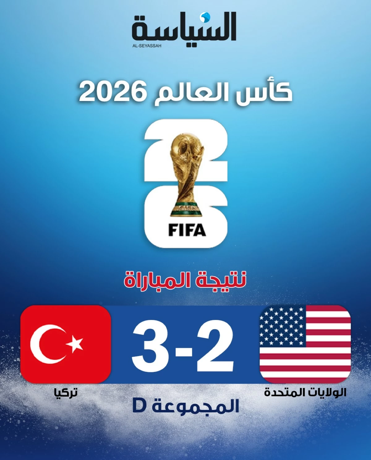 تركيا تنهي مشوارها بفوز معنوي على الولايات المتحدة 