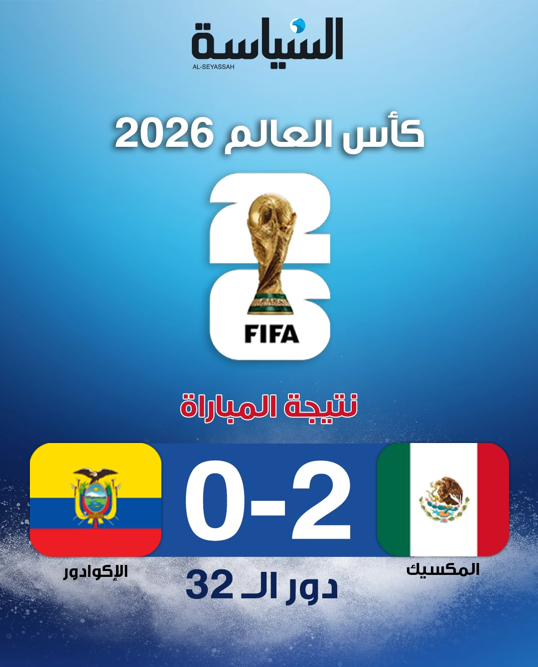 مونديال 2026.. المكسيك تتجاوز الإكوادور بثنائية وتحجز مقعدها في دور الـ16