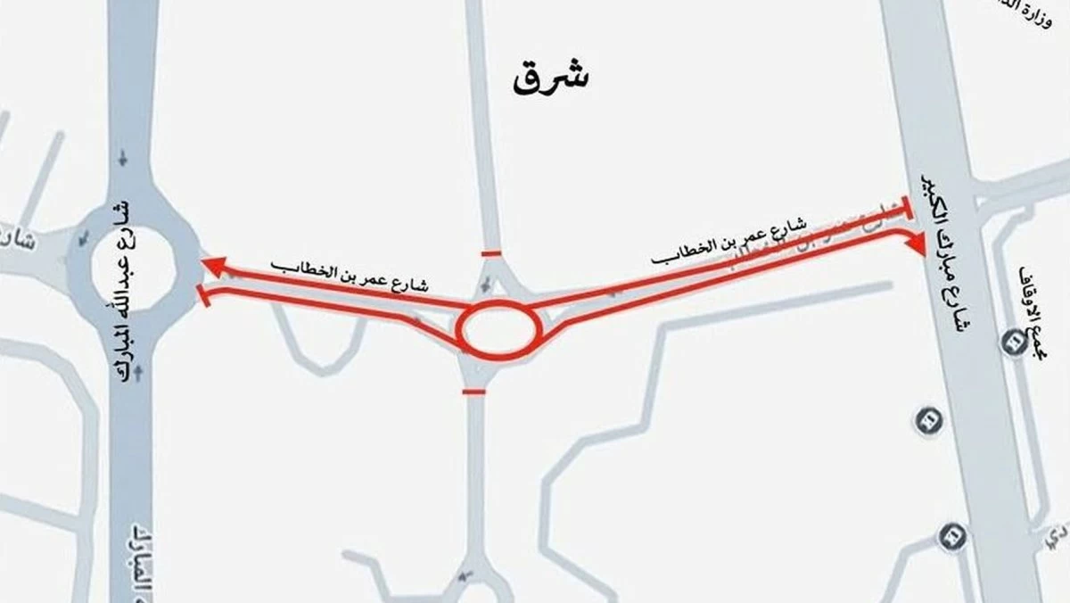 'المرور': إغلاق كلي لشارع عمر بن الخطاب في 'شرق' حتى السبت