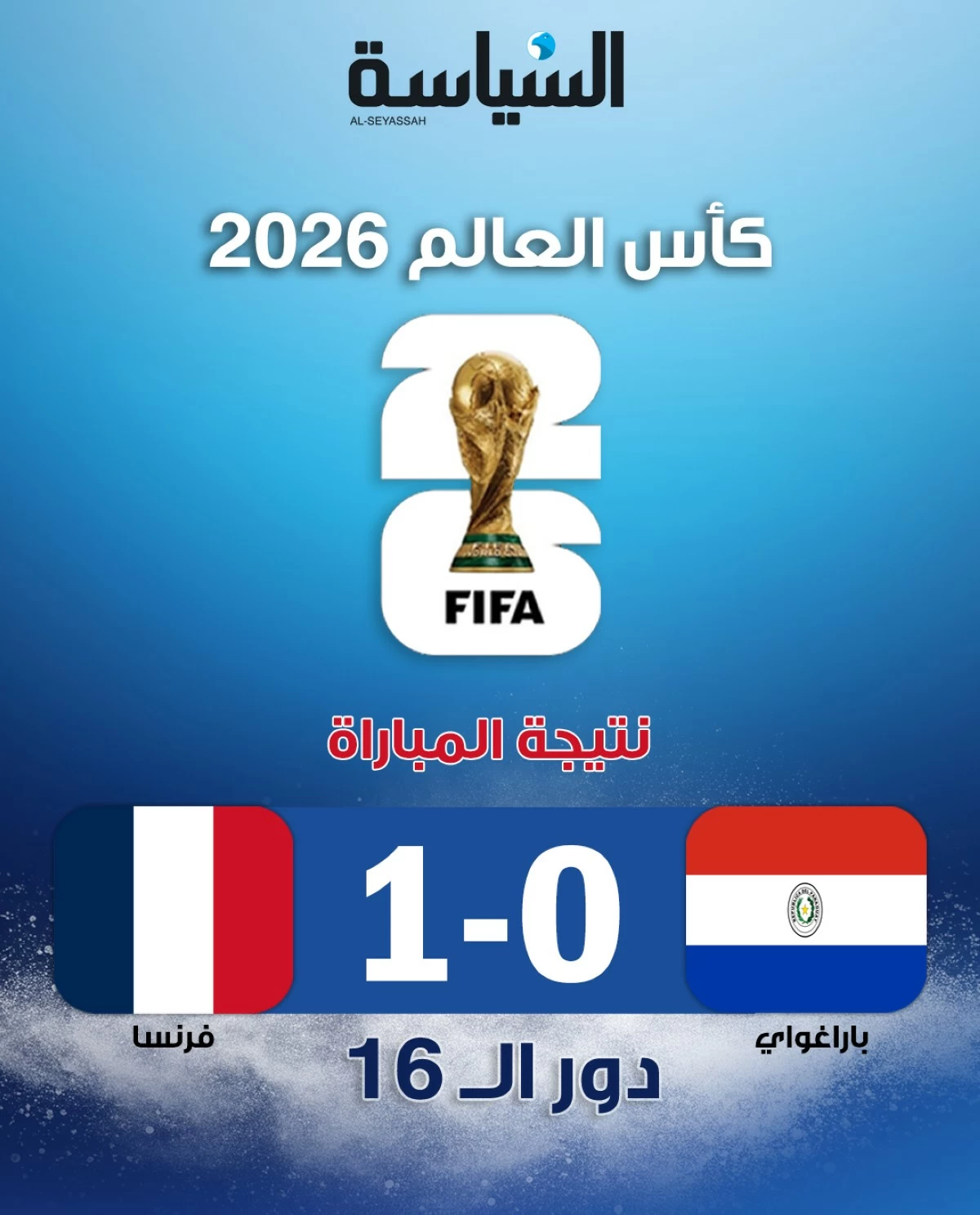 فرنسا إلى ربع نهائي كأس العالم... مبابي يحسم موقعة باراغواي