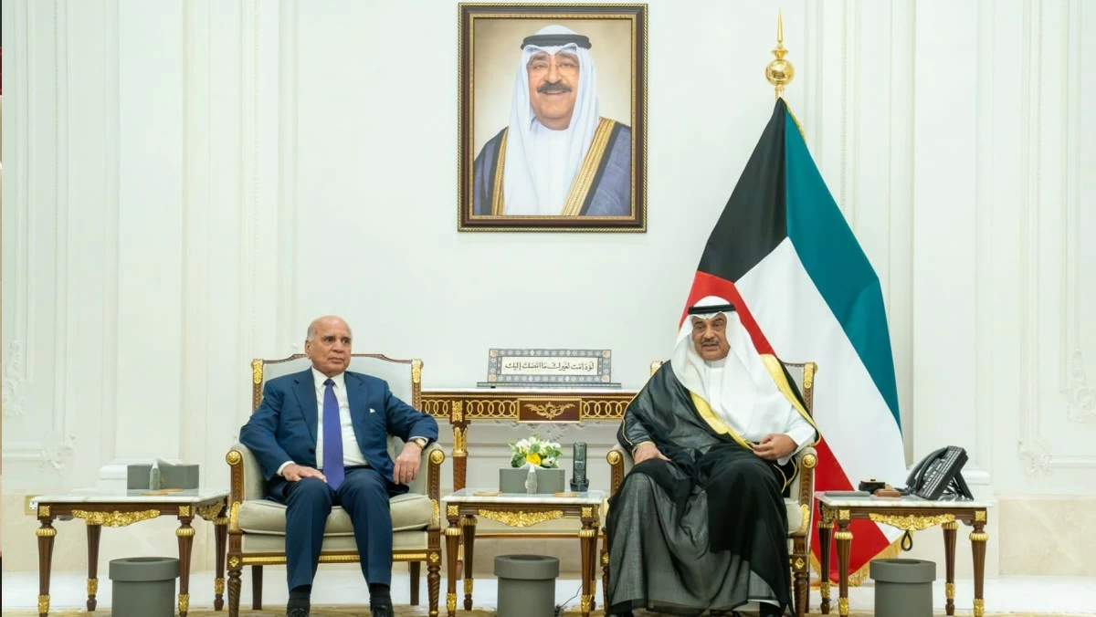 ولي العهد يستقبل وزير الخارجية العراقي