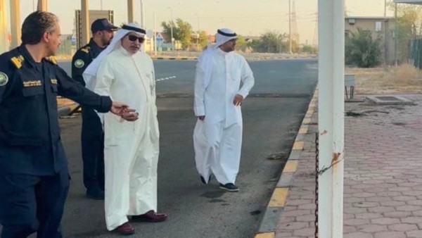 رئيس 'الجمارك' ونائبه يتفقدان منفذ العبدلي عقب الاعتداء الآثم