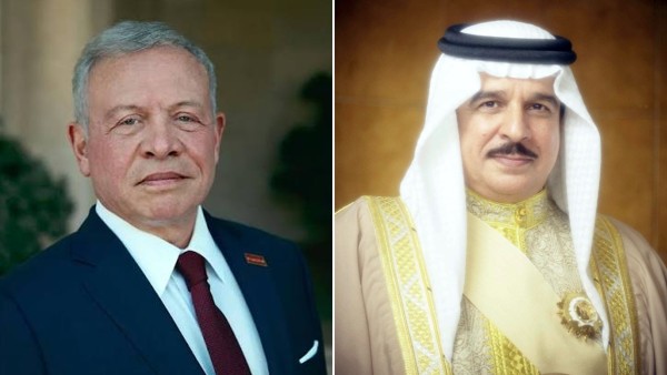العاهلان البحريني والأردني يبحثان جهود خفض التصعيد الإقليمي