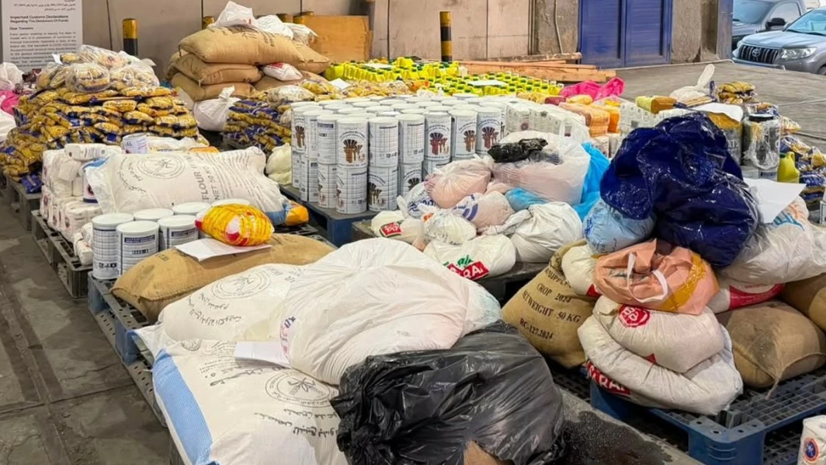 'الجمارك' تضبط 2236 صنفاً من المواد التموينية المدعومة قبل تصديرها إلى سريلانكا