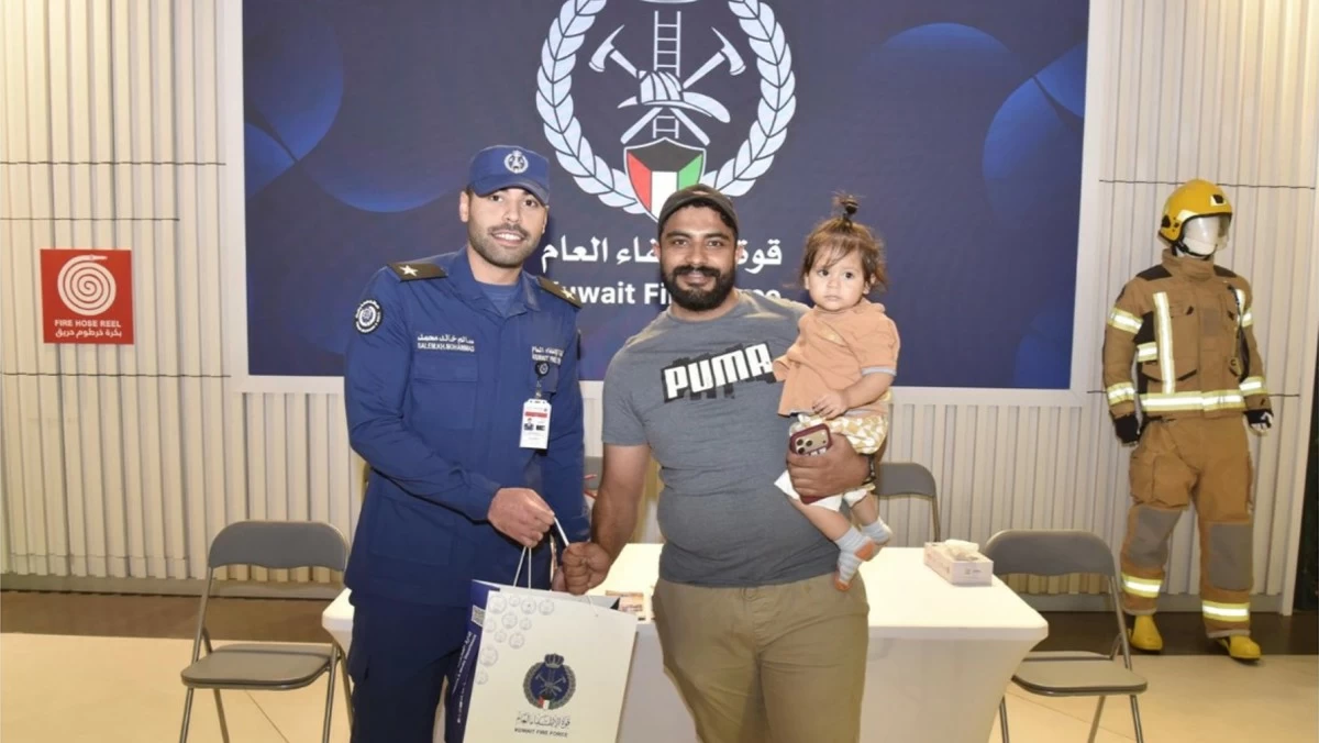 'الإطفاء' تواصل حملتها التوعوية الصيفية 'صيف آمن مع الإطفاء' في المركز العلمي