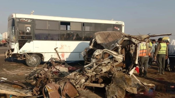 مصر: 9 قتلى و8 مصابين بحادث تصادم حافلتين