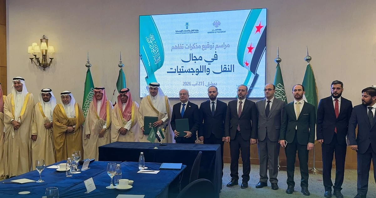 السعودية وسورية توقعان مذكرتي تفاهم لتطوير السكك الحديدية والنقل البري