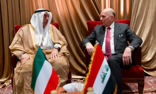 المشعان يبحث مع وزير خارجية العراق العلاقات الثنائية والم…